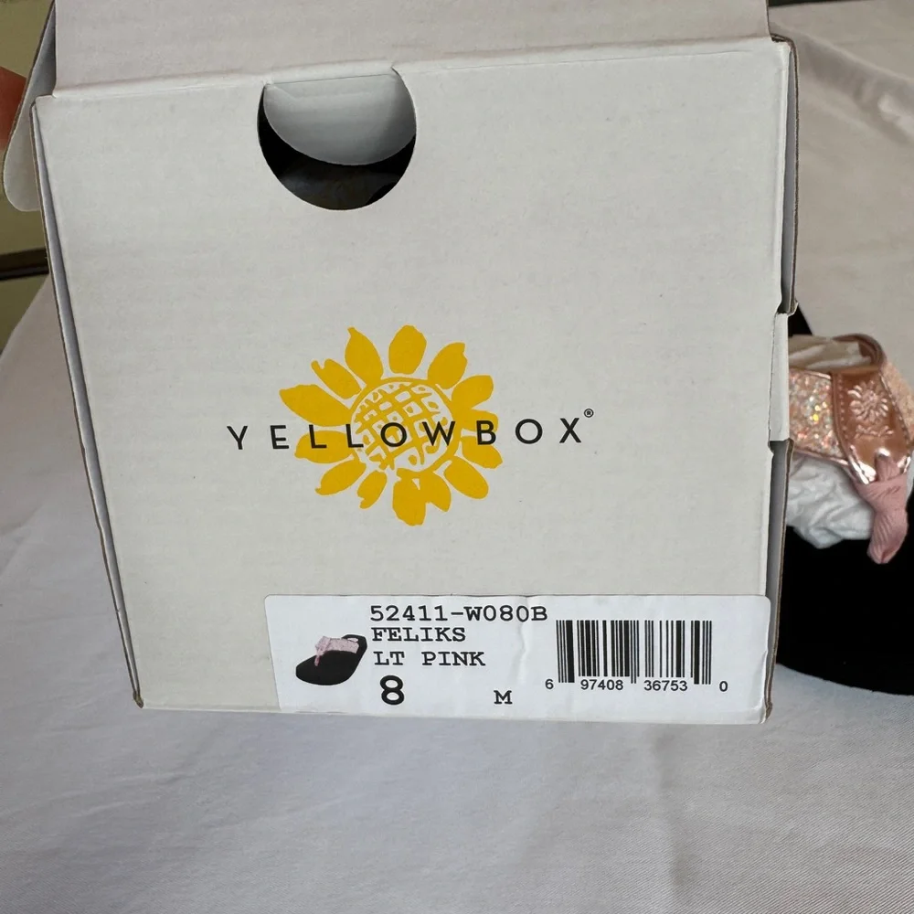 Yellow Box Light Pink Glitter Flip Flop Sandals - Picture 4 of 4